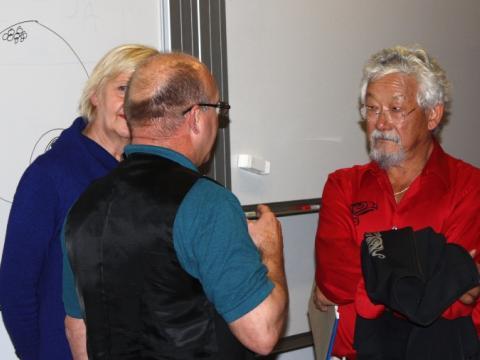 David Suzuki spjallar við gesti